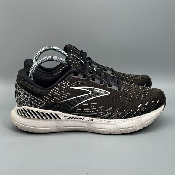 Brooks Shoes - Brooks Glycerin 20 Women's 10 Black Athletic Shoes Lace Up Low Top Sneakers